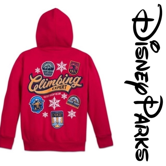 Disney Animal Kingdom Expedition Everest Zip Hoodie For Kids Size Medium - Picture 1 of 6